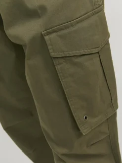 JACK & JONES Green Relaxed Fit Cargo Trousers
