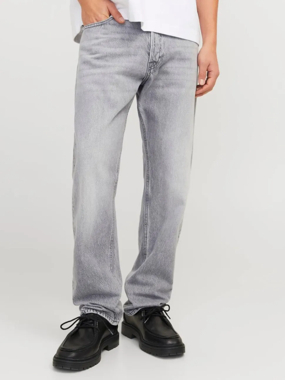 JACK & JONES Grey Chris Relaxed Fit Jeans