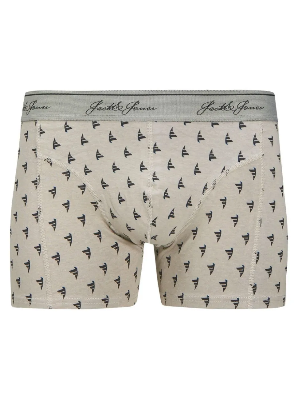 JACK & JONES Grey Trunk Boxers 3 Pack