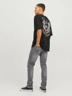 JACK & JONES Grey Wash Glenn Slim Fit Jeans