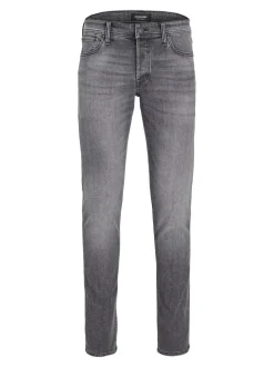 JACK & JONES Grey Wash Glenn Slim Fit Jeans