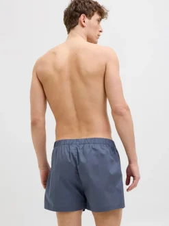 JACK & JONES Light Blue 100% Cotton Boxers 3 Pack
