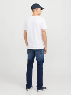 JACK & JONES Light Blue Mike Tapered Fit Jeans