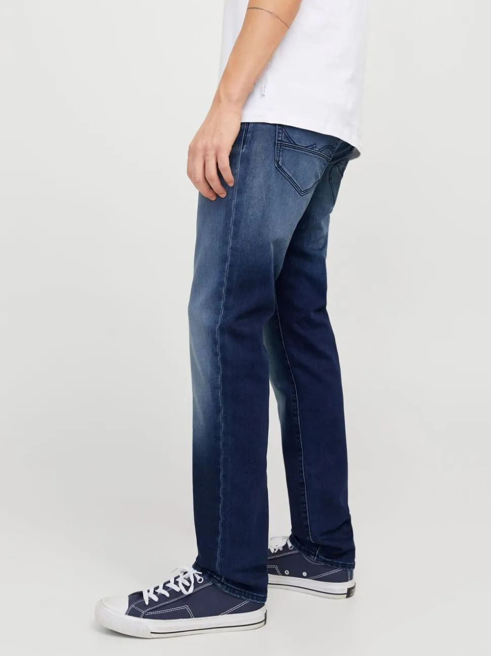 JACK & JONES Light Blue Mike Tapered Fit Jeans