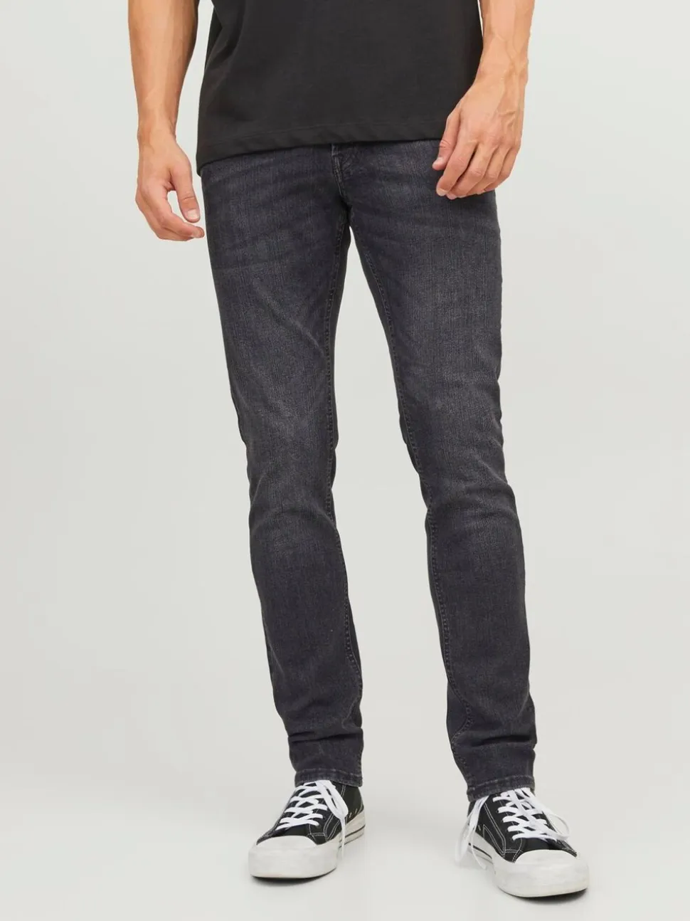 JACK & JONES Washed Black Glenn Slim Fit Jeans