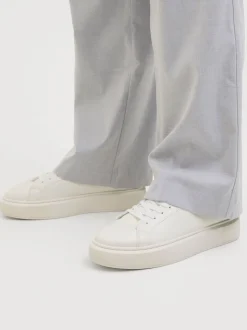 JACK & JONES White Chunky Sole PU Trainers