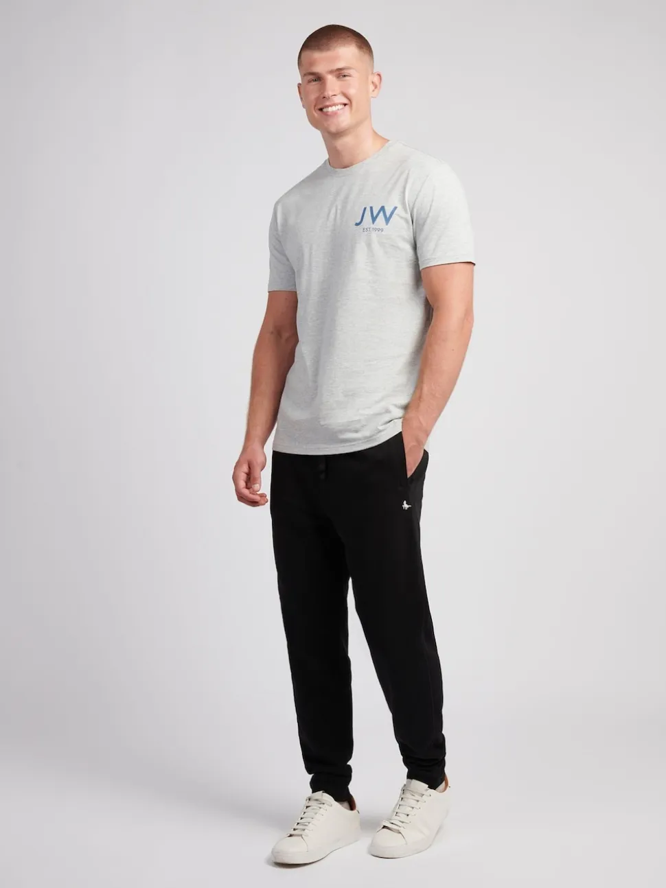 Jack Wills Black Haydor Loopback Joggers