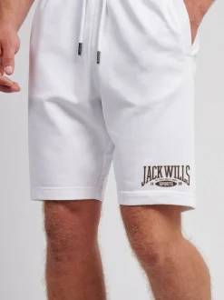 Jack Wills White Sports Team Loopback Shorts