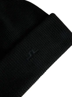 J.Lindeberg Black Ski Karlos Beanie