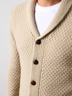 Joe Browns Cream Cosy Shawl Neck Winter Knit Cardigan