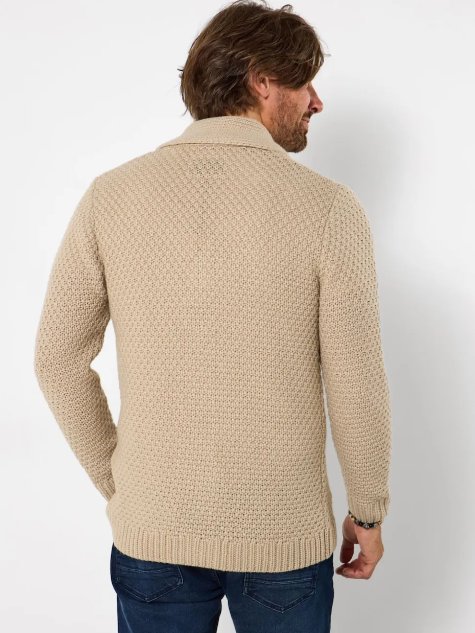 Joe Browns Cream Cosy Shawl Neck Winter Knit Cardigan
