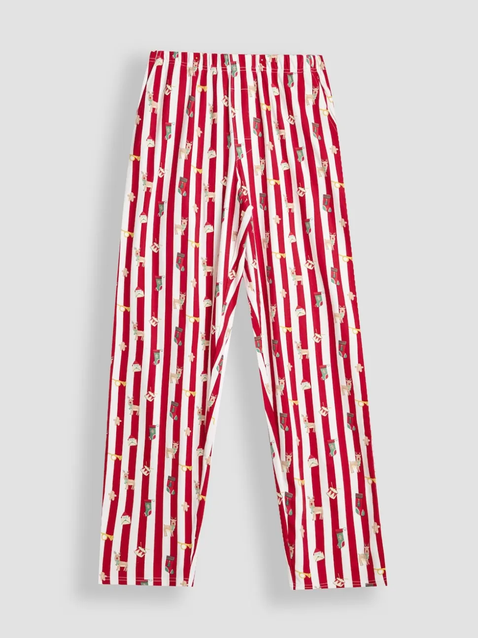 JoJo Maman Bébé Red Men's Stripe Christmas Pyjama Set