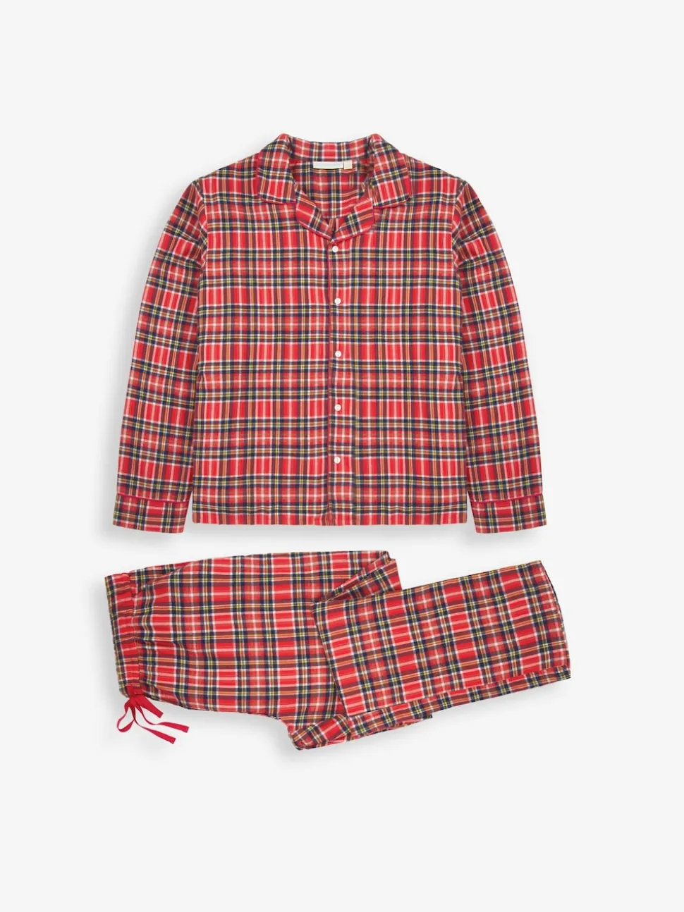 JoJo Maman Bébé Red Men's Tartan Pyjama Set