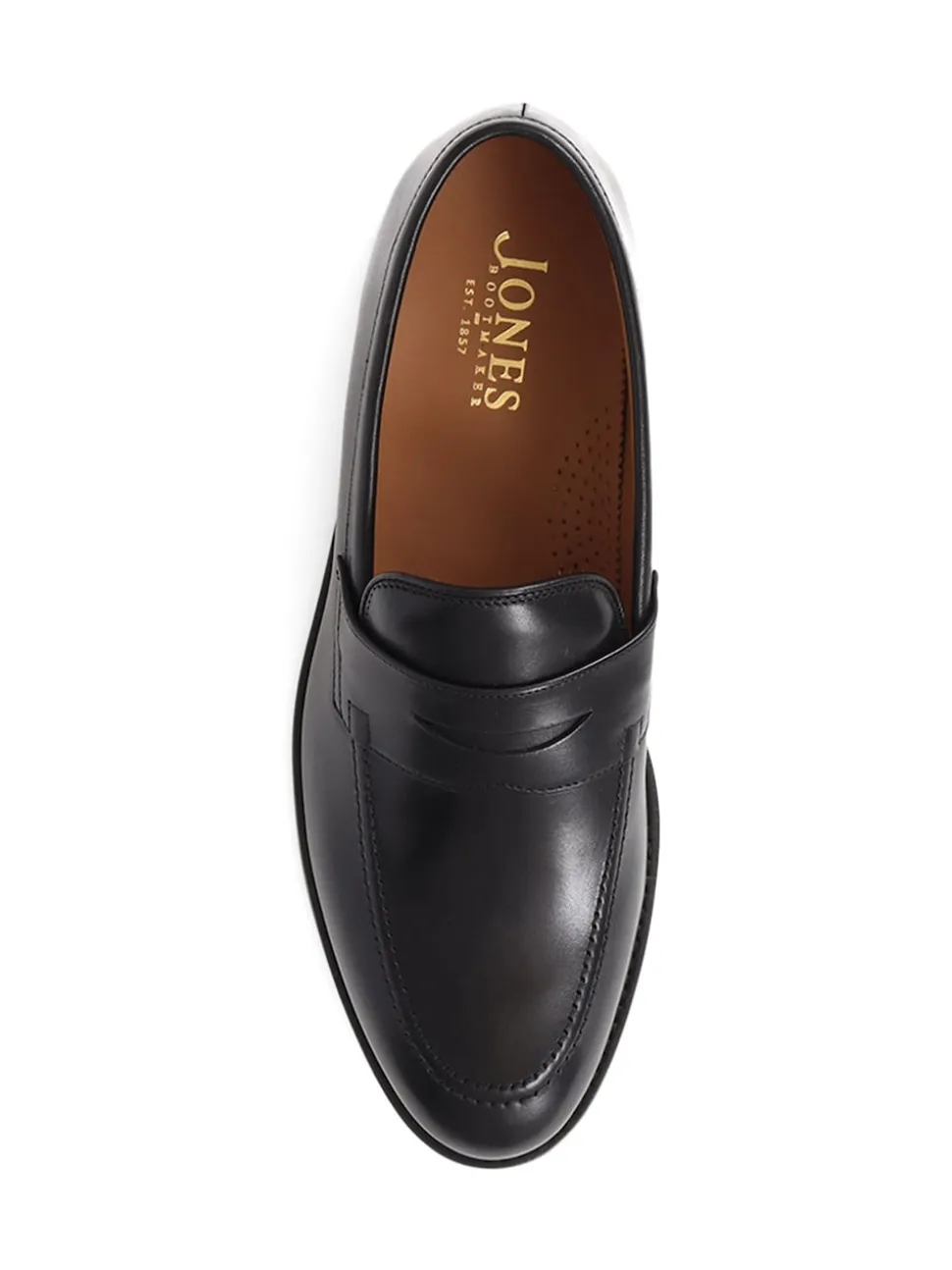Jones Bootmaker Black Barcelona Leather Loafers