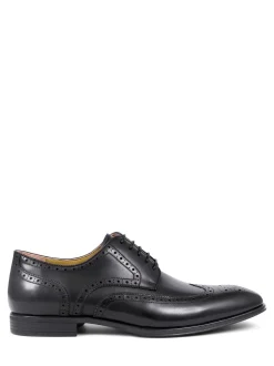 Jones Bootmaker Black Chrome Middleham Leather Oxford Black Shoes