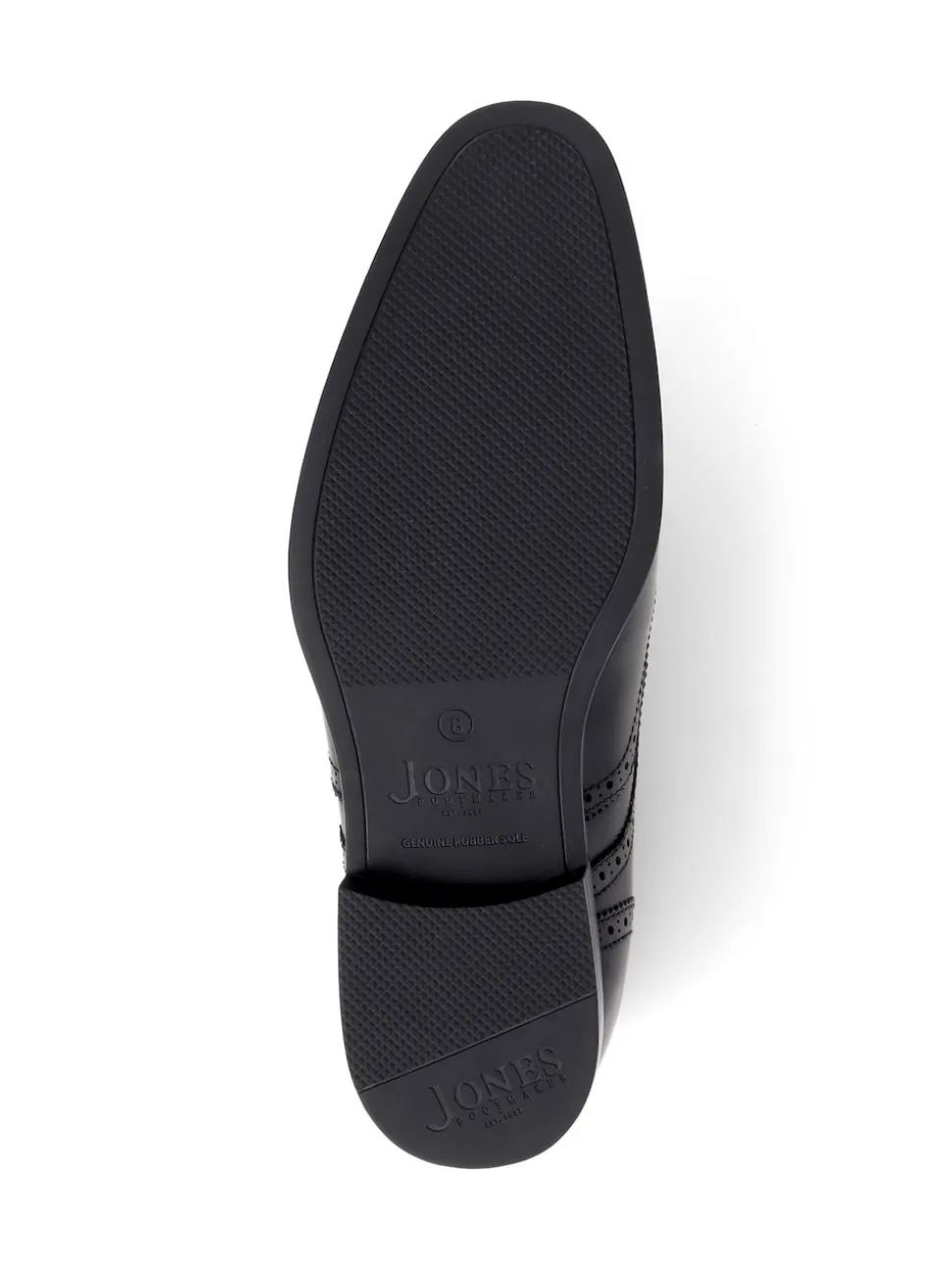 Jones Bootmaker Black Chrome Middleham Leather Oxford Black Shoes