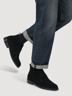 Jones Bootmaker Black Deacon Suede Chukka Boots