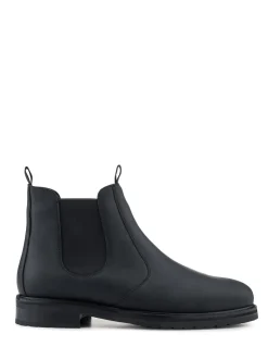 Jones Bootmaker Black Emile Wide Fit Leather Slip-On Boots