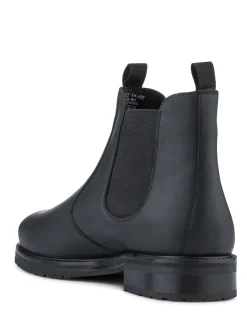 Jones Bootmaker Black Emile Wide Fit Leather Slip-On Boots