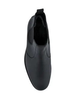 Jones Bootmaker Black Emile Wide Fit Leather Slip-On Boots
