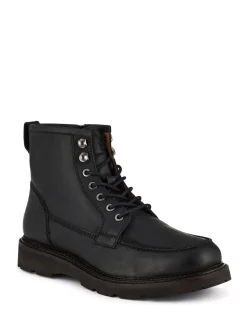 Jones Bootmaker Black Essex Chunky Leather Boots