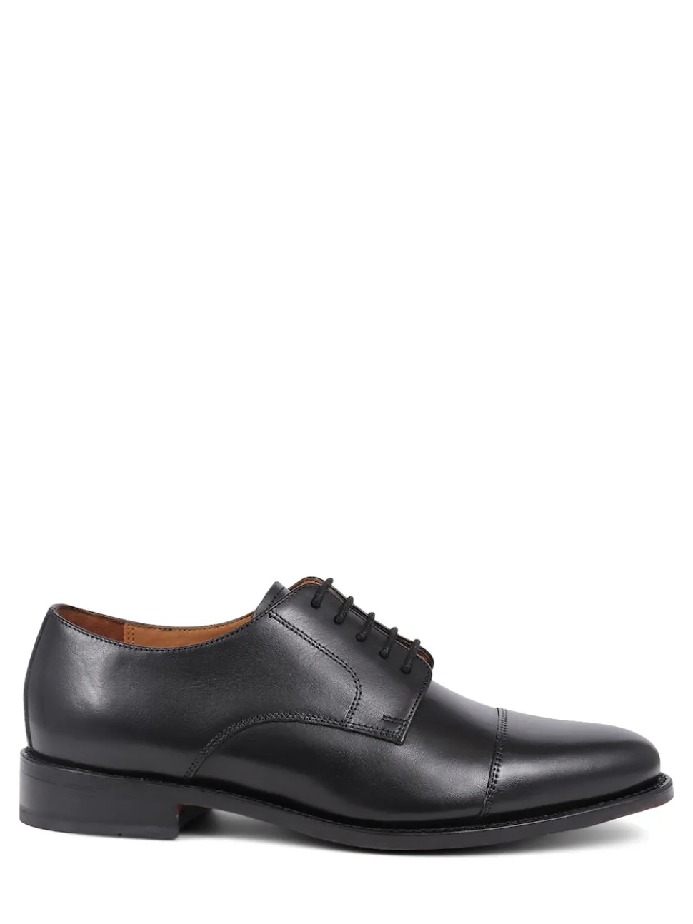 Jones Bootmaker Black Gents Lace-Up Smart Leather Shoes