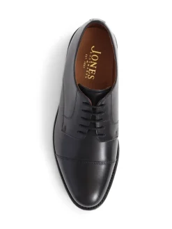 Jones Bootmaker Black Gents Lace-Up Smart Leather Shoes