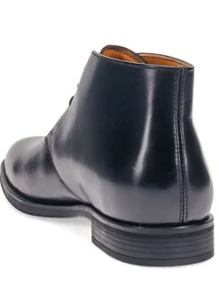 Jones Bootmaker Black Gordon Lace-Up Wide-Fit Leather Boots