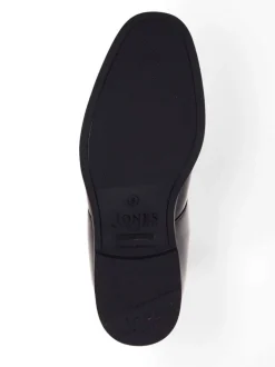 Jones Bootmaker Black Gordon Lace-Up Wide-Fit Leather Boots