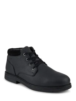 Jones Bootmaker Black Halifax Waterproof Leather Ankle Boots