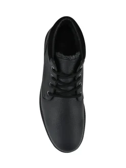 Jones Bootmaker Black Halifax Waterproof Leather Ankle Boots