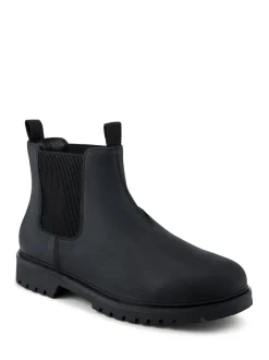 Jones Bootmaker Black Hamburg Leather Waterproof Chelsea Boots