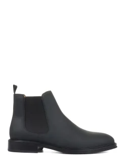 Jones Bootmaker Black Mens Debden Leather Chelsea Boots