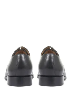 Jones Bootmaker Black Regular Fit Men’s Leather Lace Smart Shoes