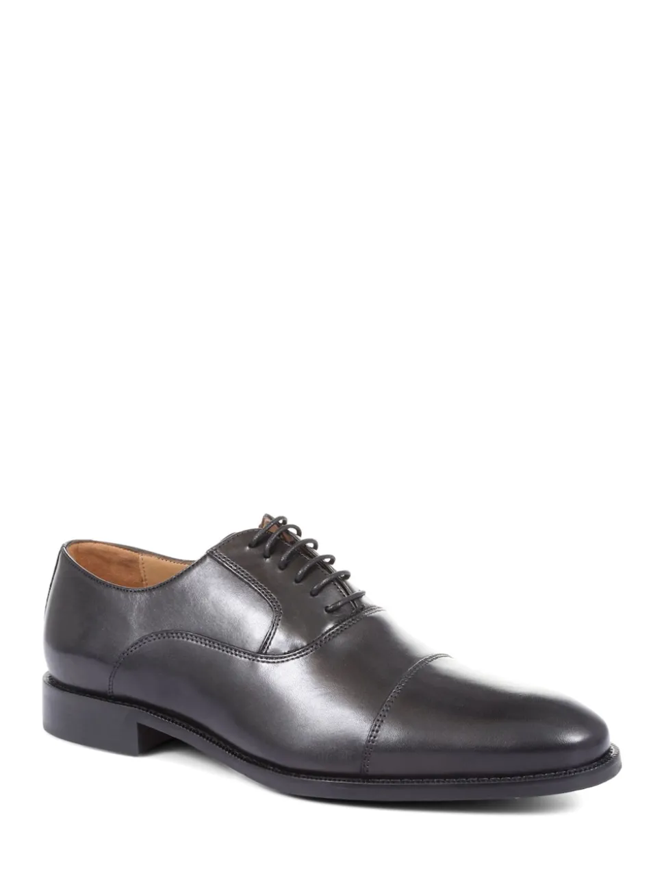 Jones Bootmaker Black Regular Fit Men’s Leather Lace Smart Shoes