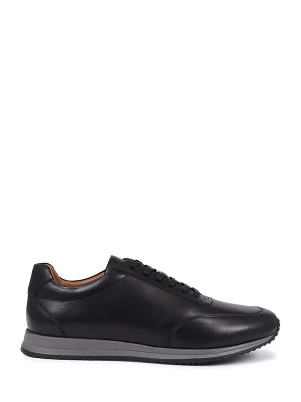 Jones Bootmaker Black Southend2 Leather Trainers