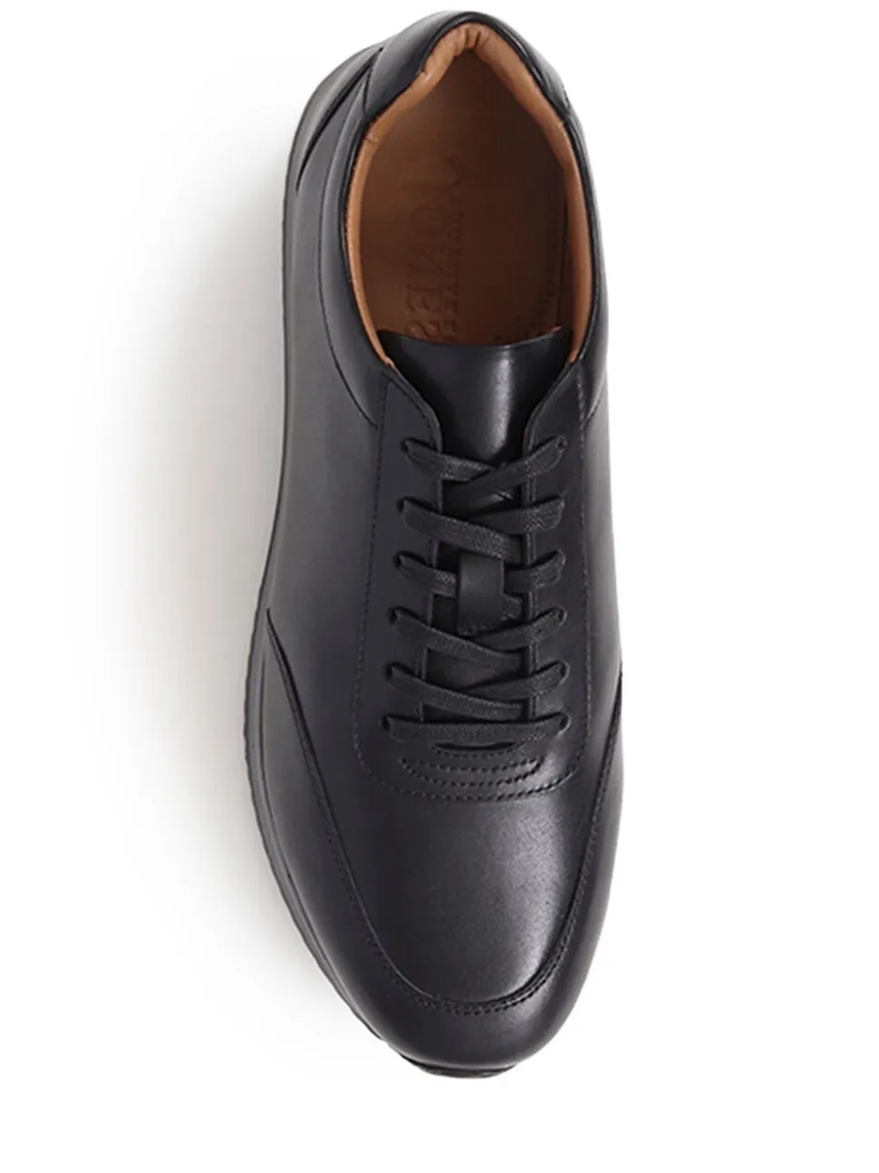 Jones Bootmaker Black Southend2 Leather Trainers