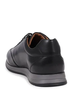 Jones Bootmaker Black Southend2 Leather Trainers