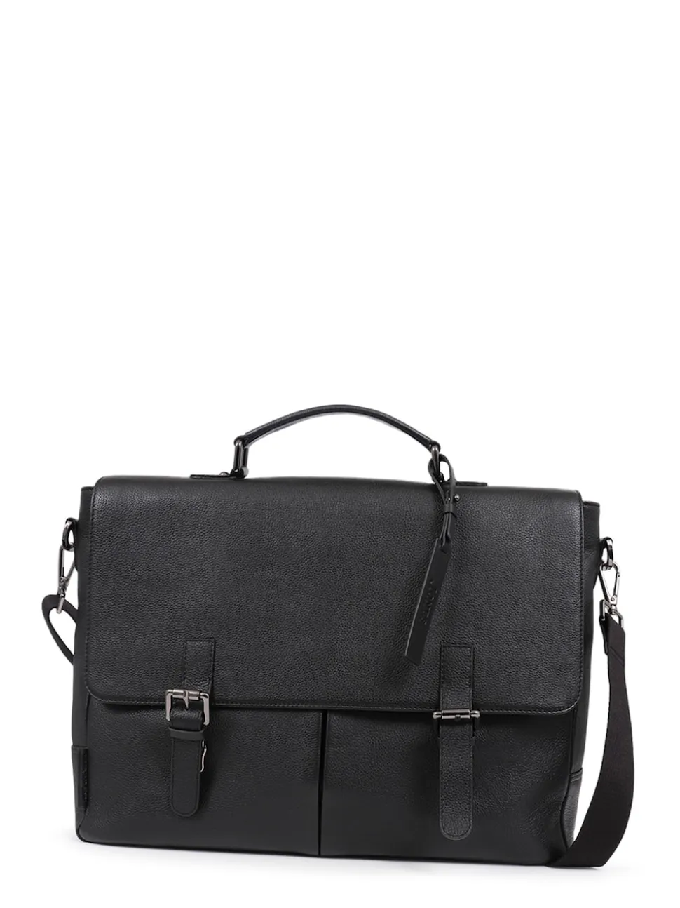 Jones Bootmaker Black Upland Leather Briefcase Bag