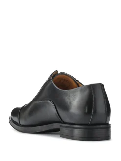 Jones Bootmaker Black Wide-Fit Men’s Leather Lace Smart Shoes