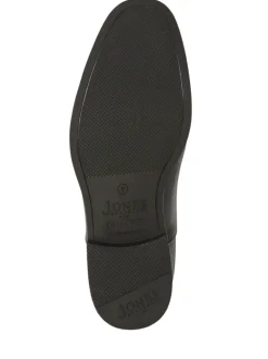 Jones Bootmaker Black Wide-Fit Men’s Leather Lace Smart Shoes