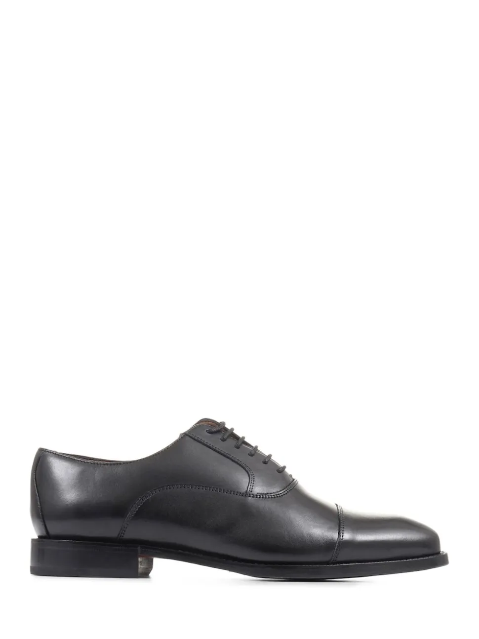 Jones Bootmaker Black Wide Fit Men’s Leather Lace Smart Shoes