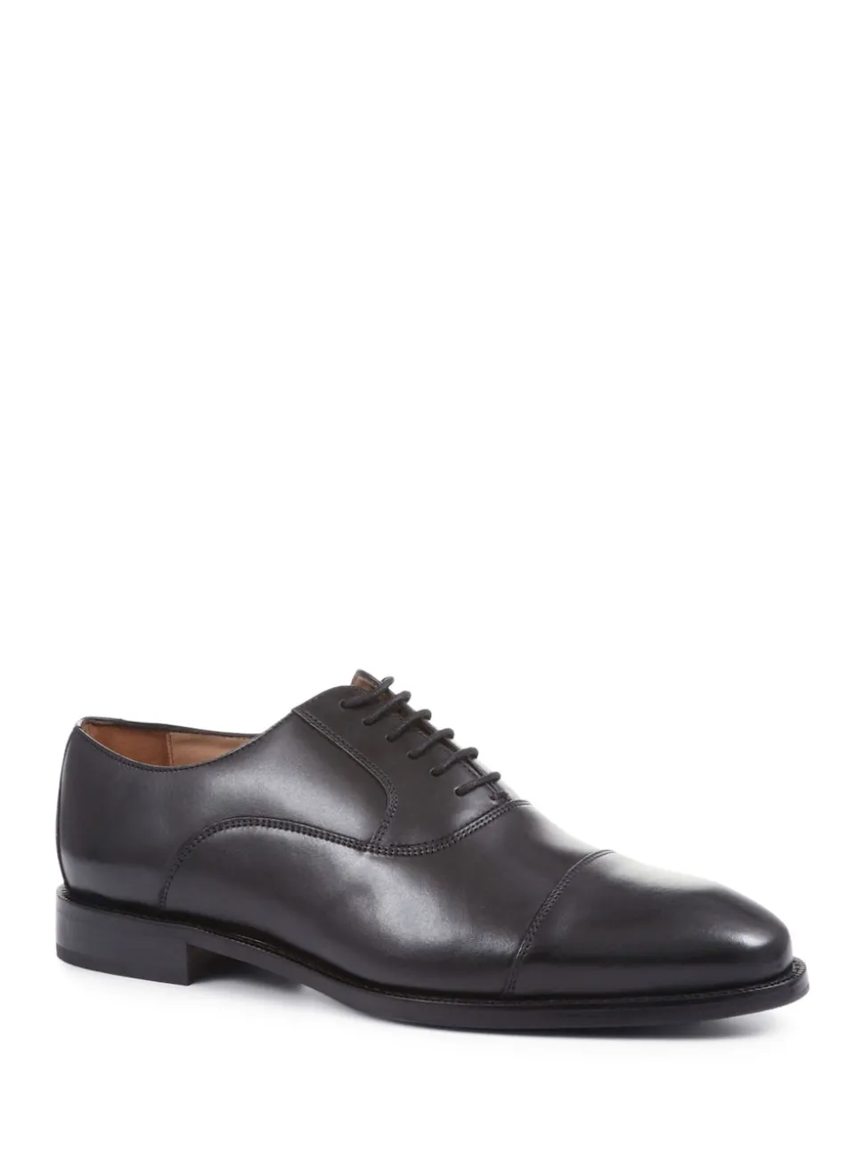 Jones Bootmaker Black Wide Fit Men’s Leather Lace Smart Shoes