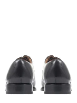 Jones Bootmaker Black Wide Fit Men’s Leather Lace Smart Shoes