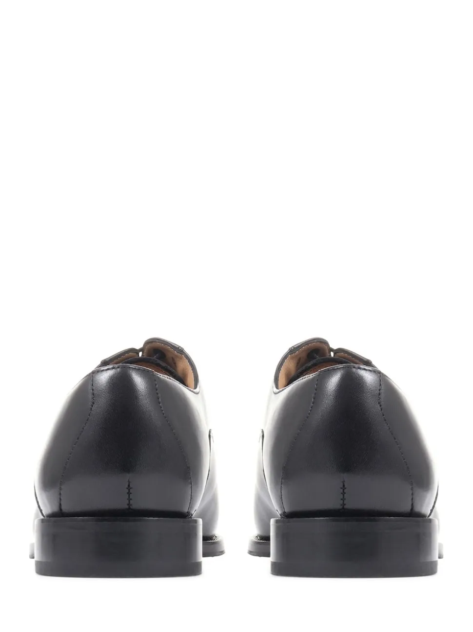 Jones Bootmaker Black Wide Fit Men’s Leather Lace Smart Shoes