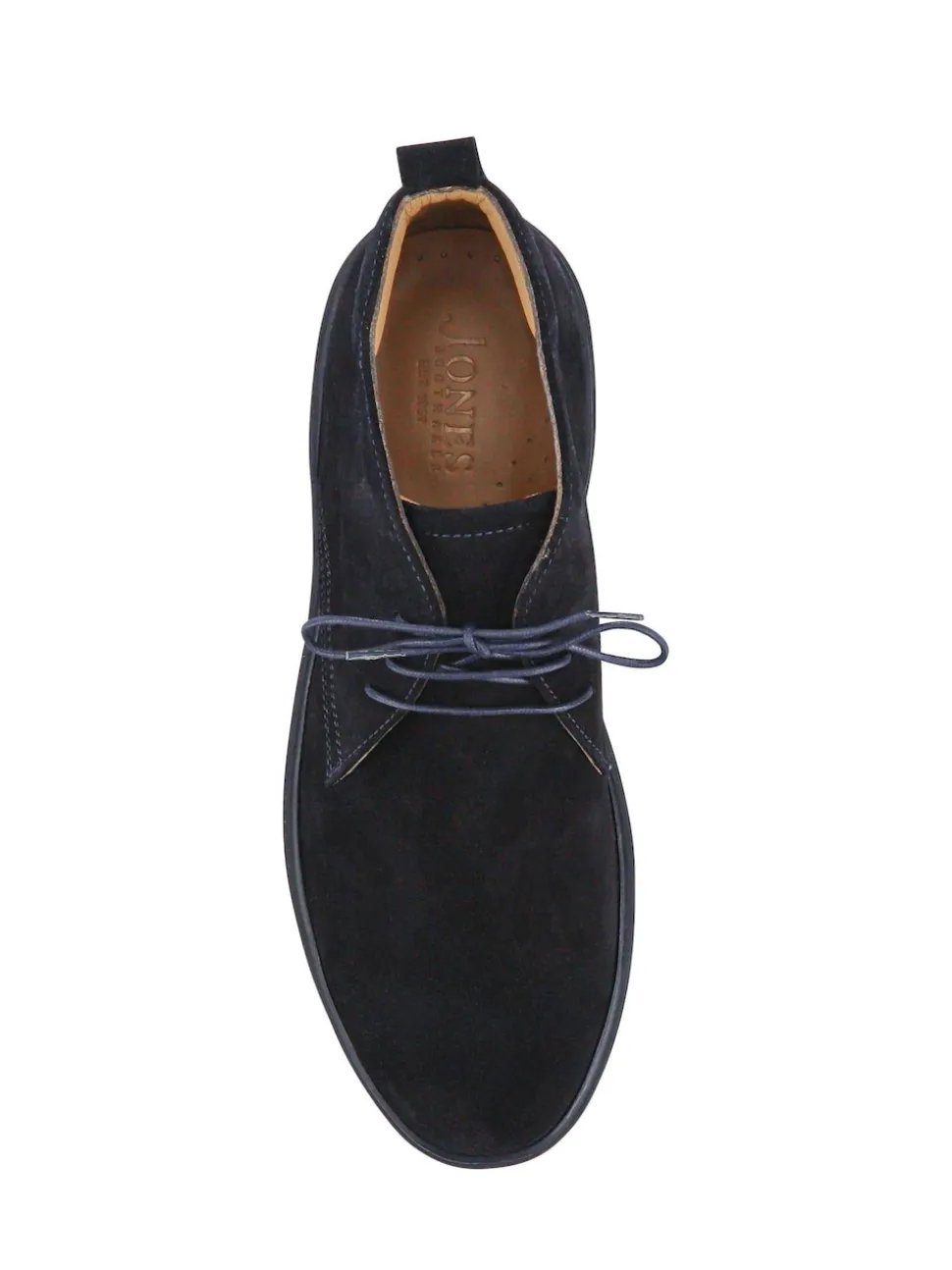 Jones Bootmaker Blue Dane Leather Lace-Up Boots