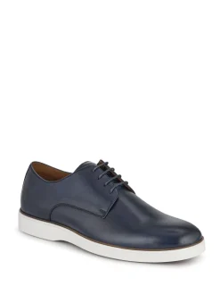 Jones Bootmaker Blue Kolten Leather Lace-Up Shoes