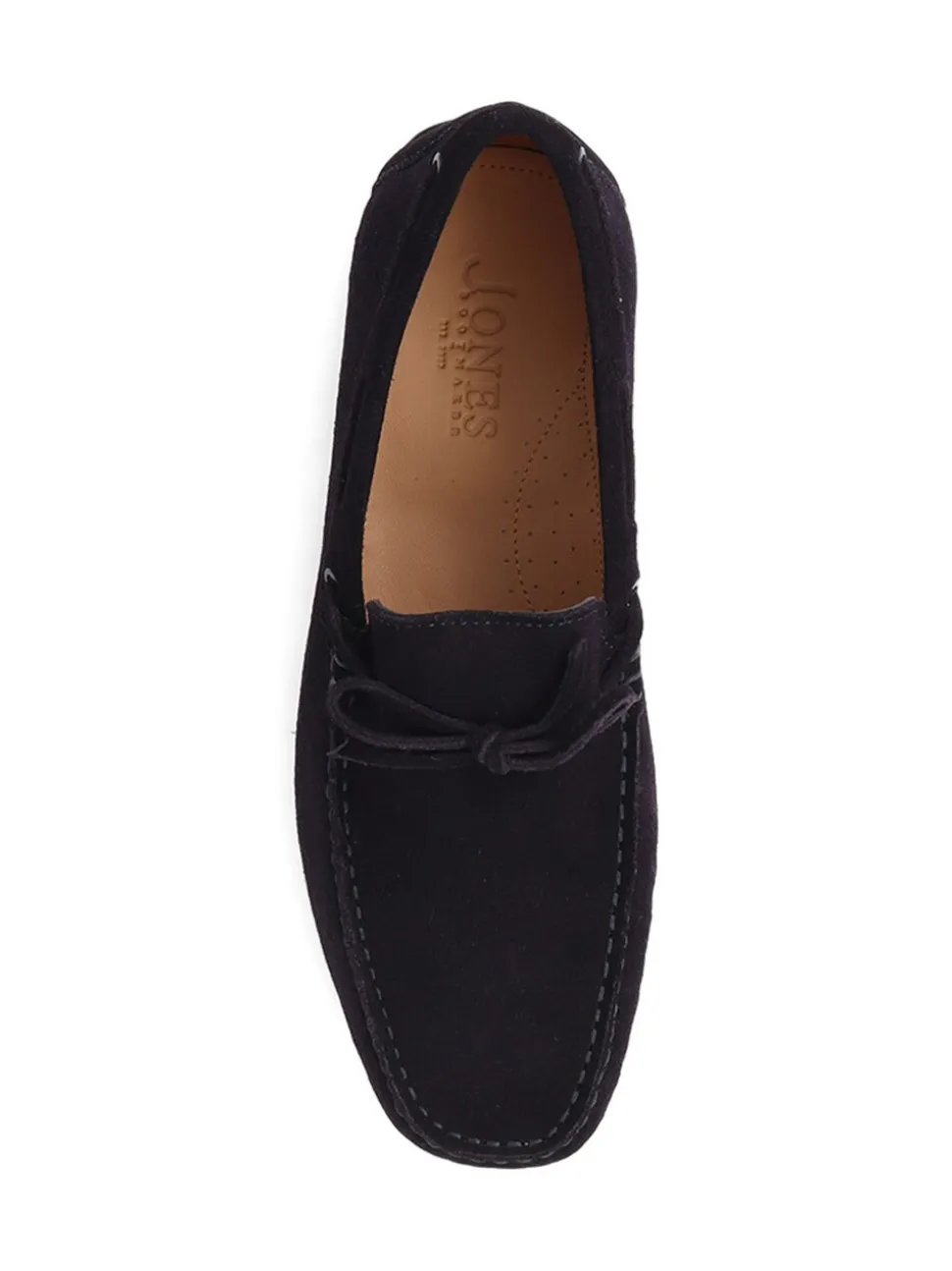 Jones Bootmaker Blue Plymouth Leather Moccasins