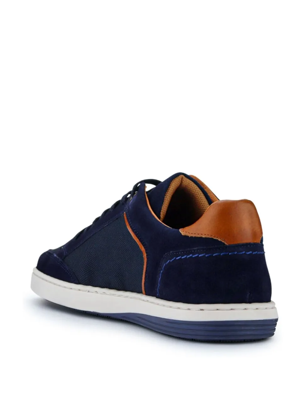 Jones Bootmaker Blue San Diego Leather Trainers