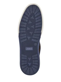 Jones Bootmaker Blue San Diego Leather Trainers